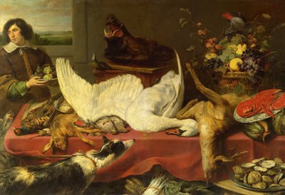 Stilleven met een Zwaan door Frans Snyders or Snijders